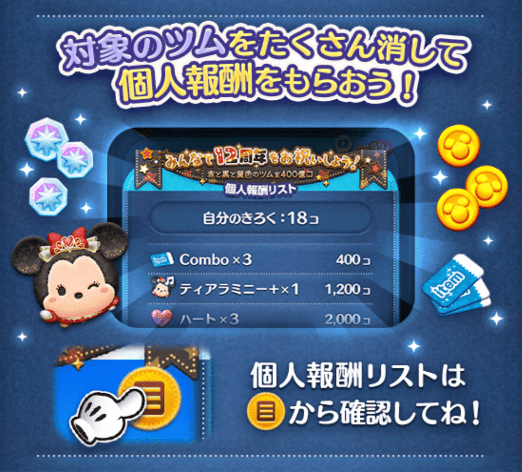 ツムツム記録note vol.15┃ひろばイベント開催中｜パンダさんのアルバイト