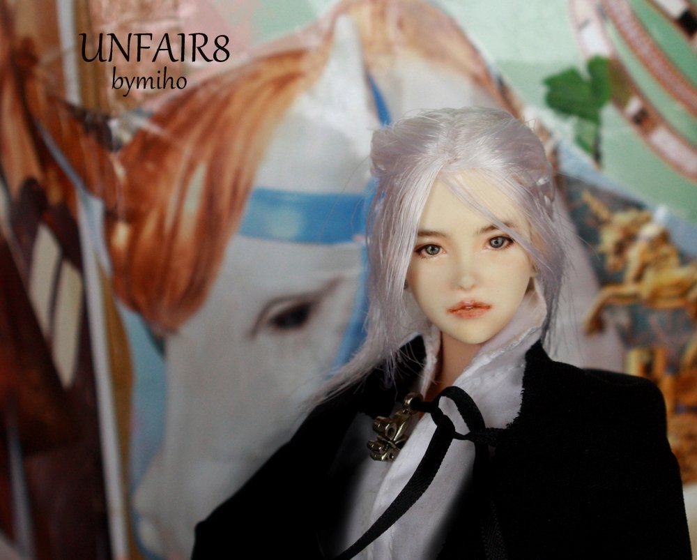 1/6カスタムドールヘッド☆UNFAIR8☆bymiho☆六分の一男子図鑑☆エイト