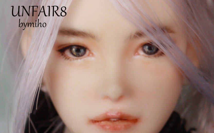 1/6カスタムドールヘッド☆UNFAIR8☆bymiho☆六分の一男子図鑑☆エイト