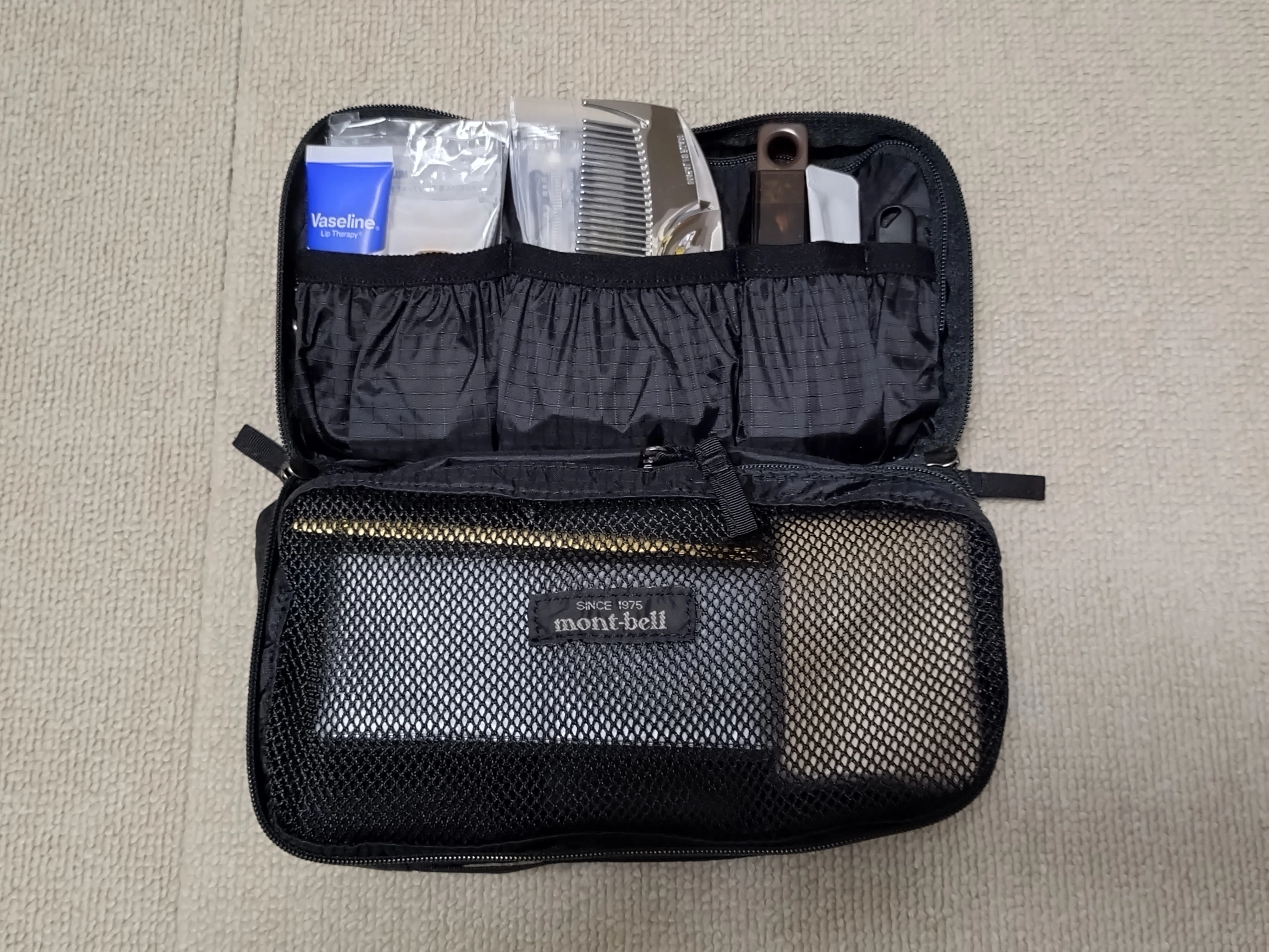 ポーチの中身紹介 montbell│トラベルキットパック M｜ずゆ。│文具