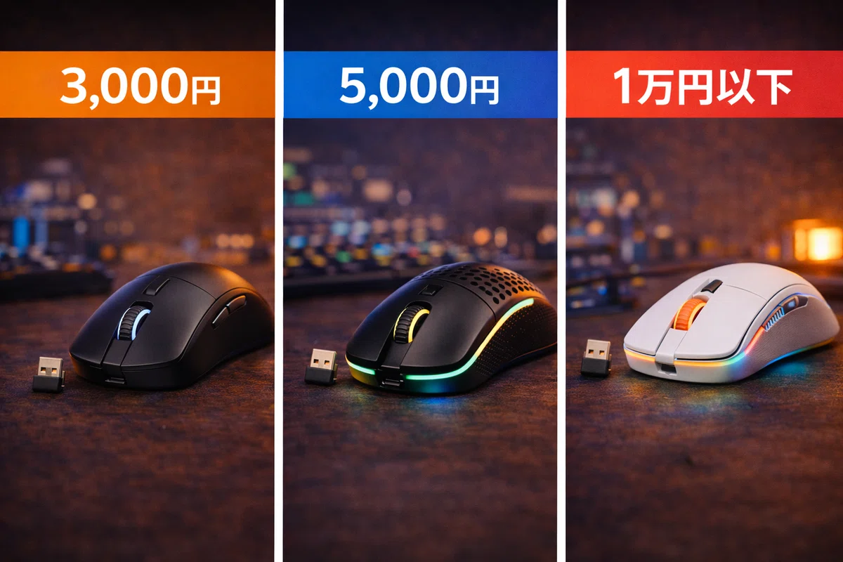 価格帯別の結論｜「3,000円」「5,000円」「1万円以下」で何が変わる？