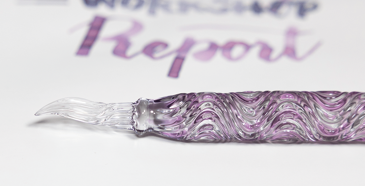 1本でいろいろ書ける！「HASEニブ」ガラスペンレタリングワーク