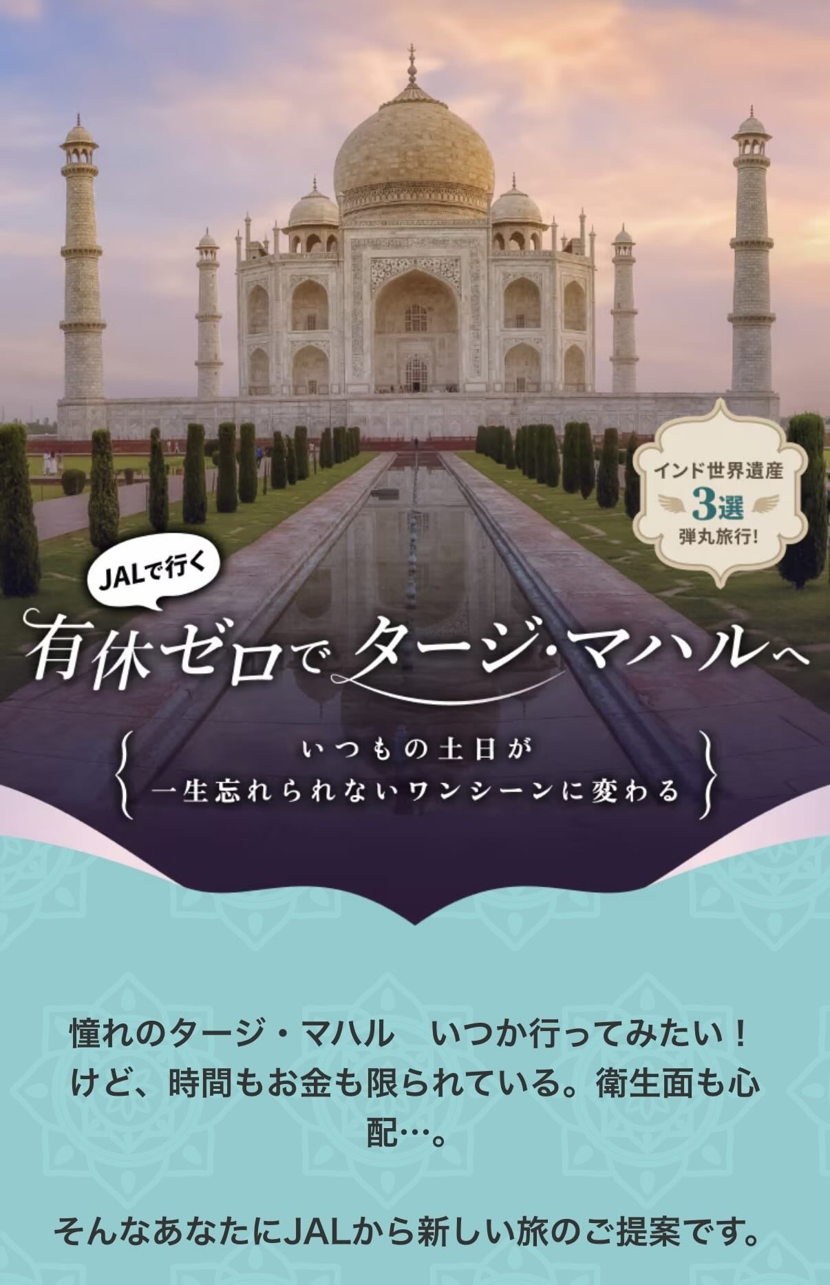 週末、ちょっとインドまで。JALが提案する「0泊2日」を完遂させる｜蒼