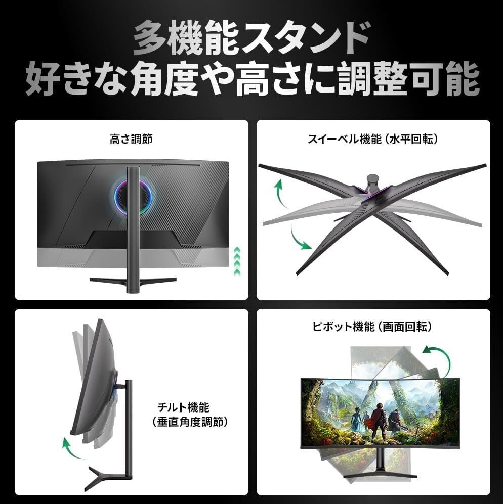 cocopar モニター 34インチ UWQHD ウルトラワイドHG-4K34C 楽天市場】cocopar 34インチ 湾曲モニター type-c付 ゲーミング