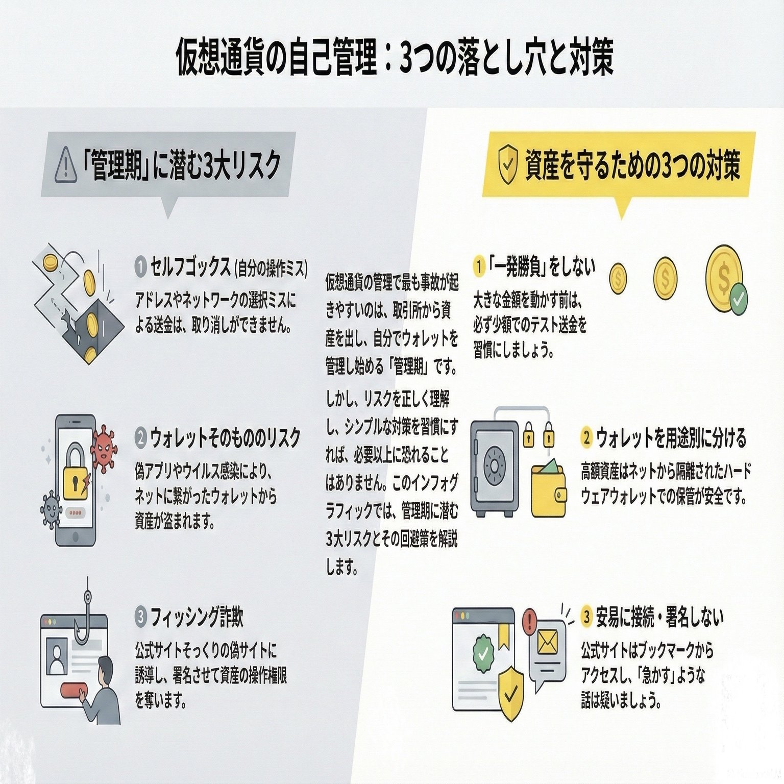 一番危ない「管理期」を生き抜く仮想通貨ウォレット術｜YataroMItsui