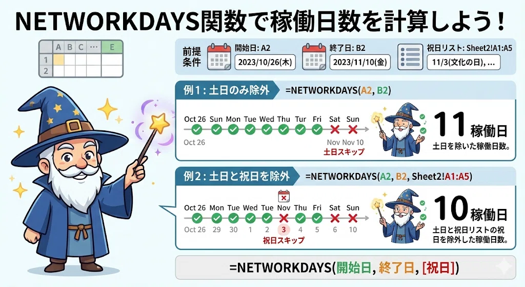 第7章 68回. WORKDAY、NETWORKDAYS関数 土日・祝日をスキップ！ 作業