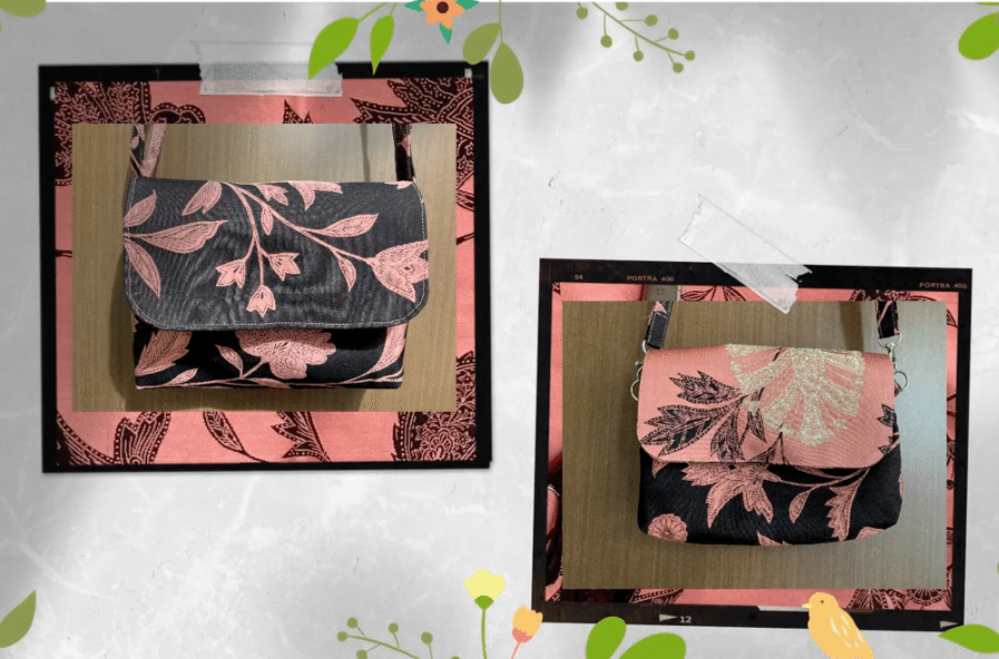 帯リメイク】横長スマホショルダーバッグ｜帯クリエイターレミ