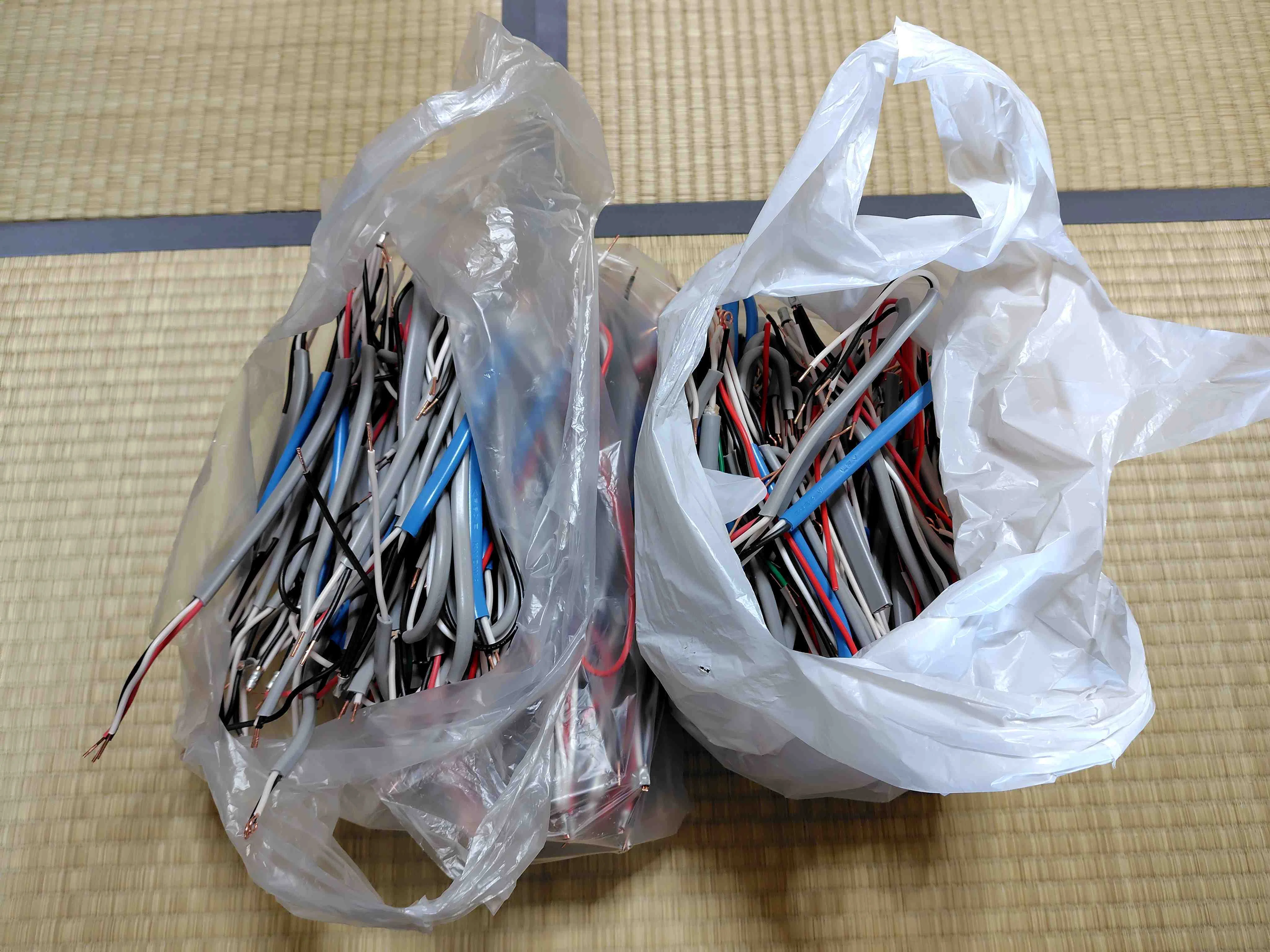 雑談】第二種電気工事士 技能練習の使用済みケーブルを売却｜ジェイ
