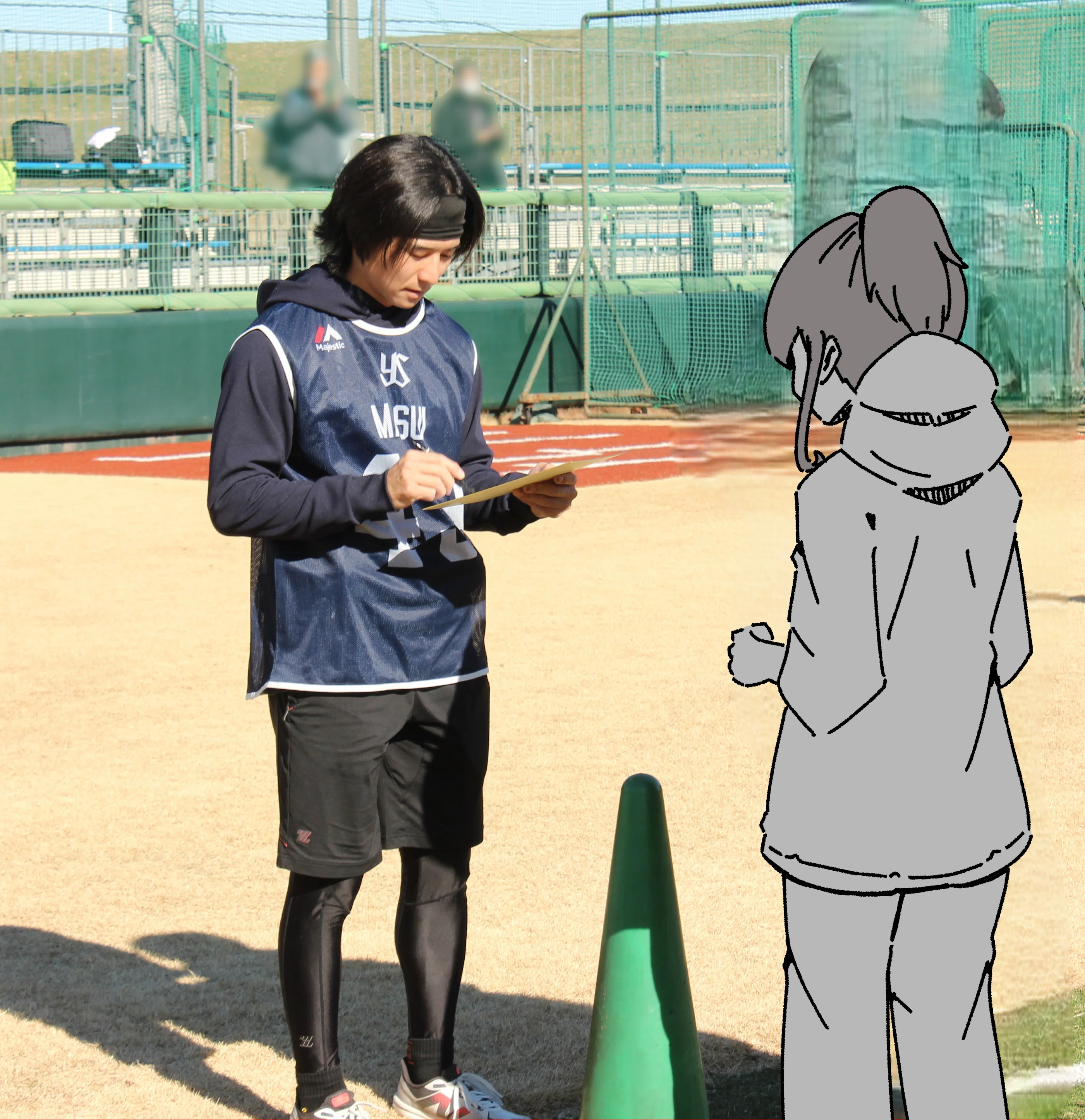 2026スワローズ新人合同自主トレいって写真撮った！！｜泥沼（どろぬま）