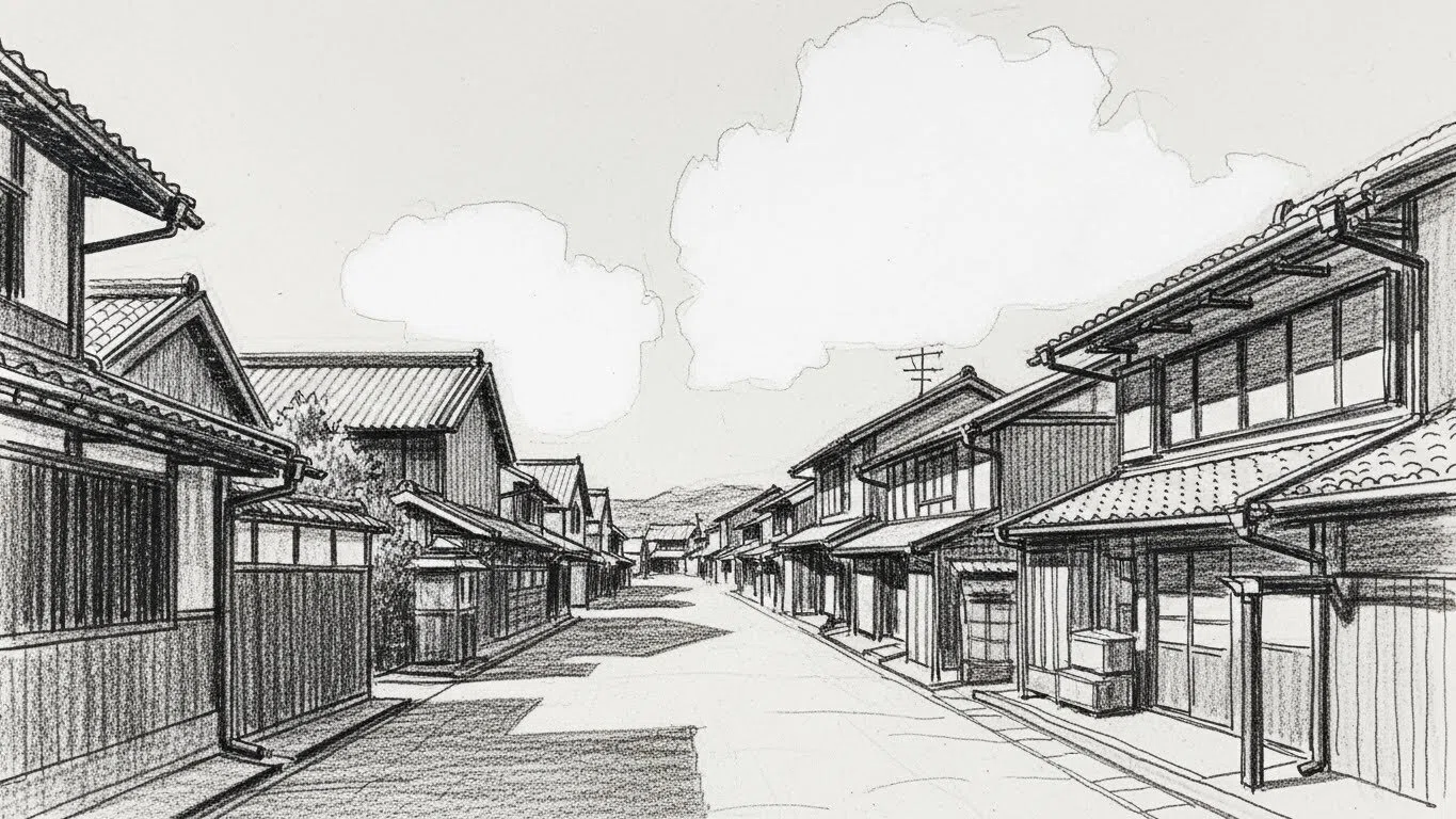 画像生成AIで木炭画風の都市イラストを再現する方法｜田中勇道│AI愛好家