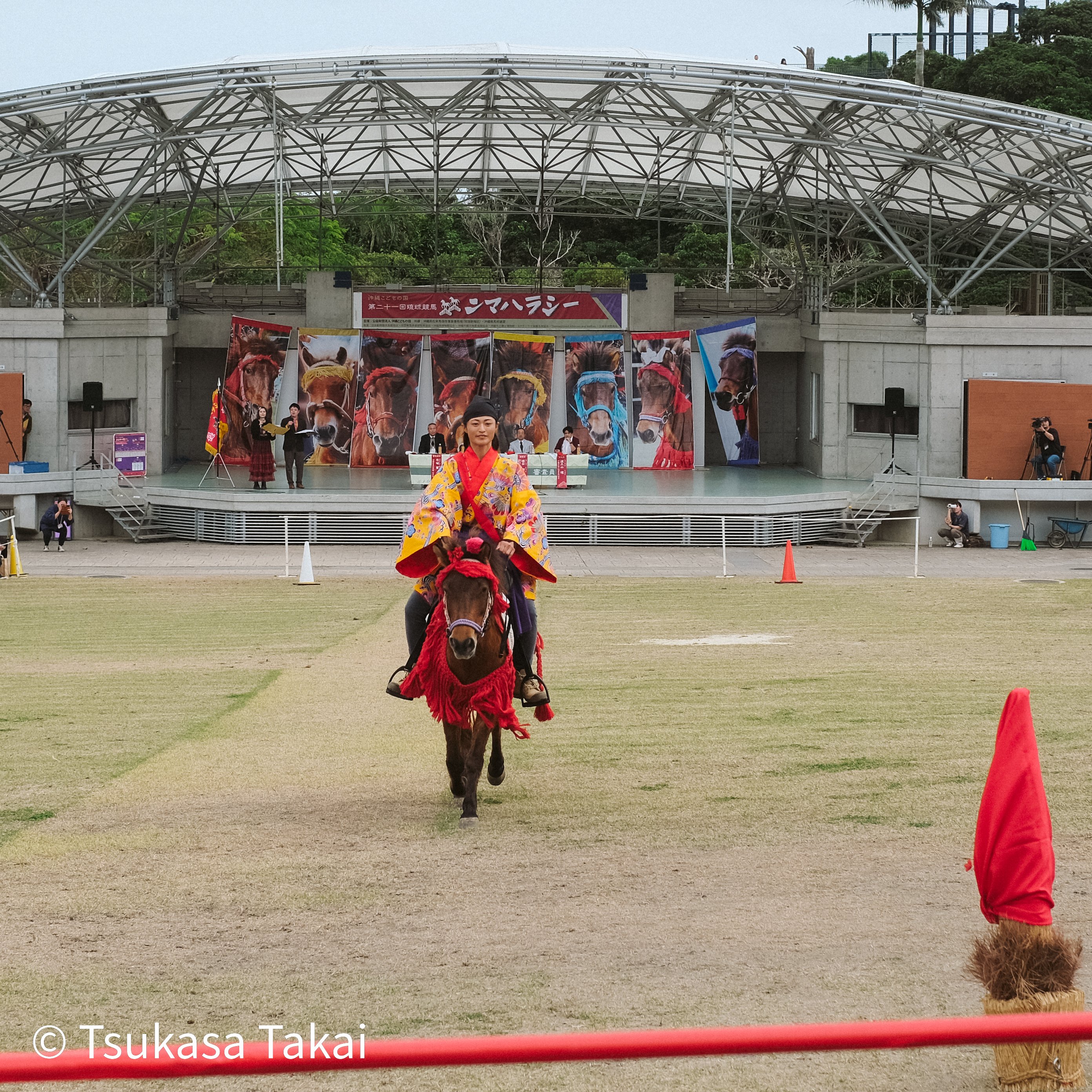 沖縄伝統競馬 ンマハラシー と 乗馬体験｜沖縄こどもの国｜高井司