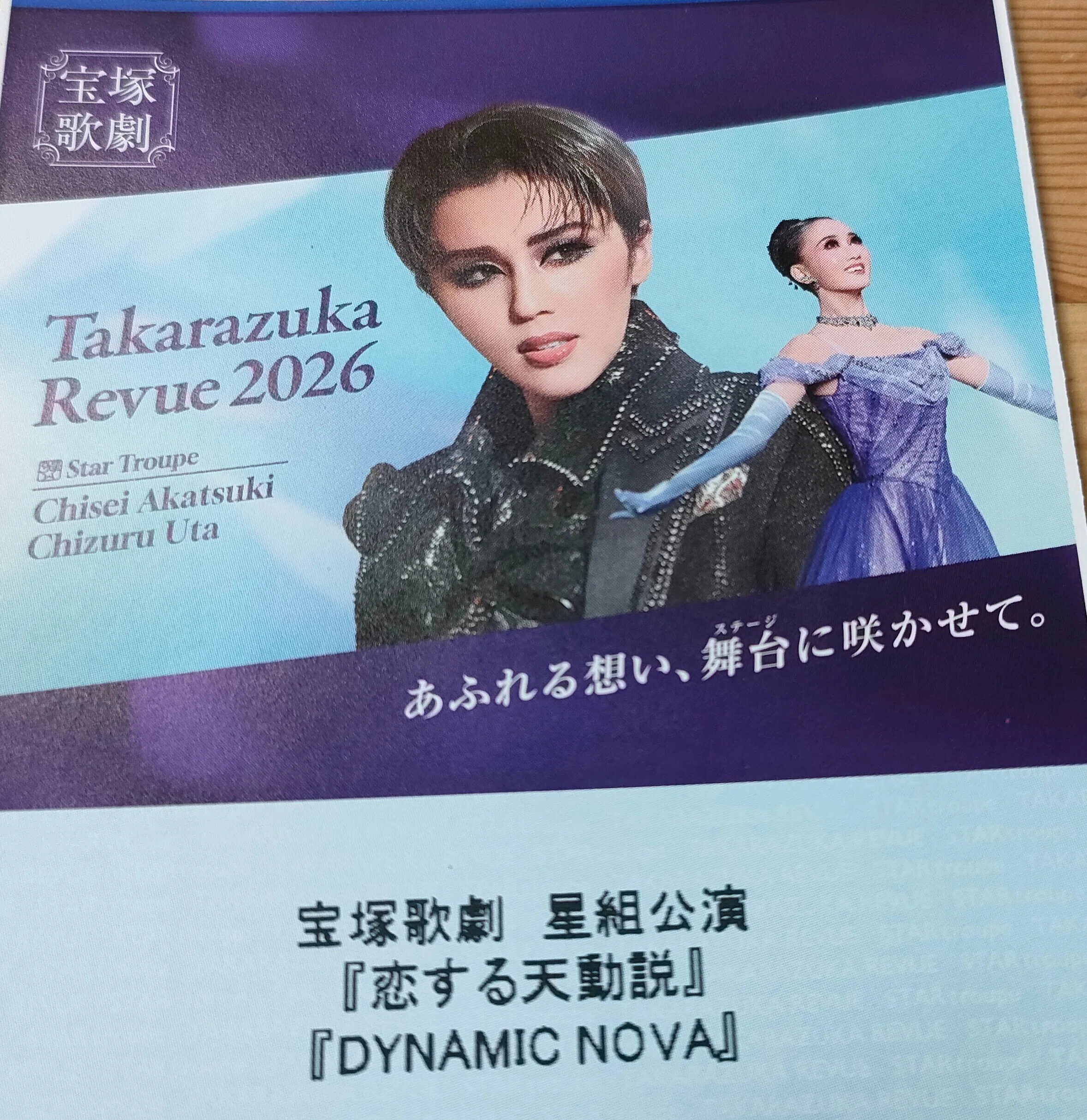 星組 恋する天動説 DYNAMIC NOVA 観劇｜李河内