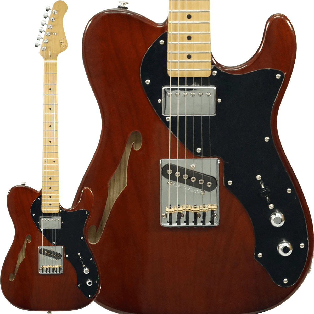 渋いモカブラウン！G&L USA 限定品 ASAT Classic Bluesboy シンライン