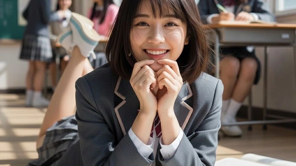可愛い 女子高生 写真素材（10）02