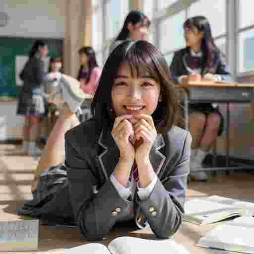 可愛い 女子高生 写真素材（10）（サンプル）01