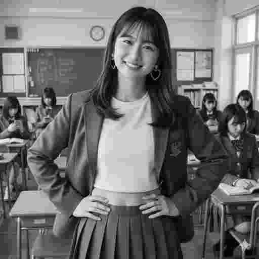 可愛い 女子高生 写真素材(10)/写真販売 AI画像 有料<40枚:350円>商用利用可(サンプル)039