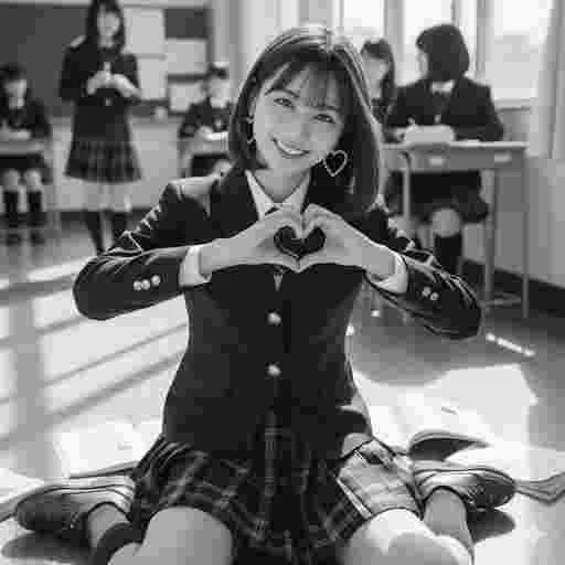 可愛い 女子高生 写真素材(10)/写真販売 AI画像 有料<40枚:350円>商用利用可(サンプル)016