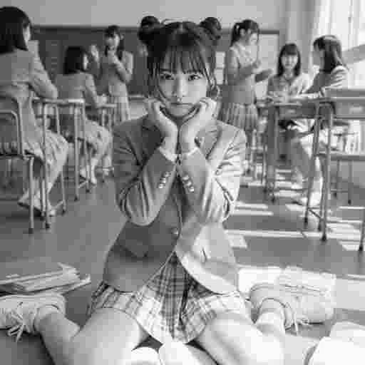 可愛い 女子高生 写真素材(10)/写真販売 AI画像 有料<40枚:350円>商用利用可(サンプル)06