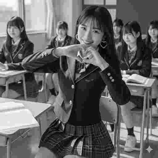 可愛い 女子高生 写真素材(10)/写真販売 AI画像 有料<40枚:350円>商用利用可(サンプル)034