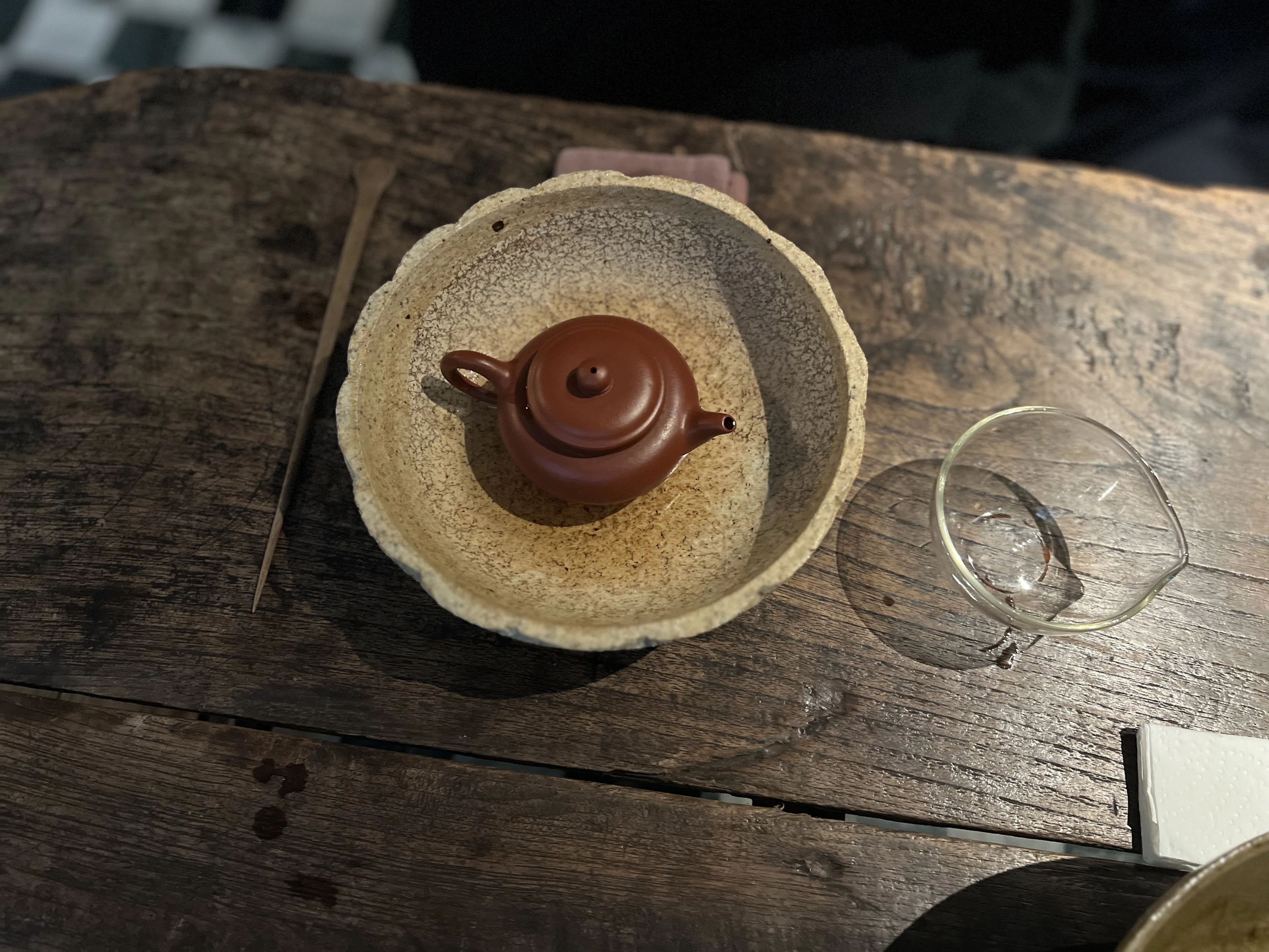 1950年代 台湾ヴィンテージ 小慢茶席使用 建水 貫入 青木さんを魅了した、台湾茶の世界へ。【珍道中ポッドキャスト】｜近藤