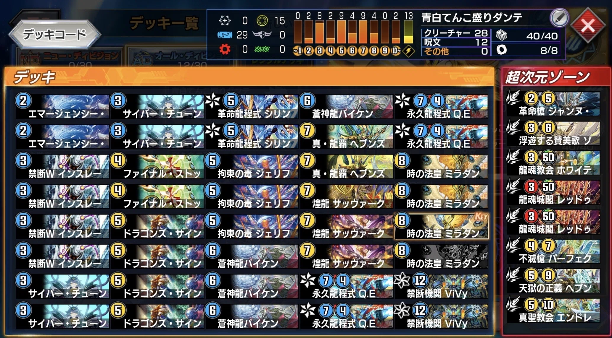 デュエプレ デッキ紹介】青白てんこ盛りミラダンテXII【カジュアル勢
