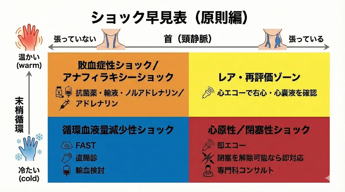 🚨ショックをスマートに分類せよ🚨〜救外完全対策マニュアル『ショックの診断編』〜|なんでもないか