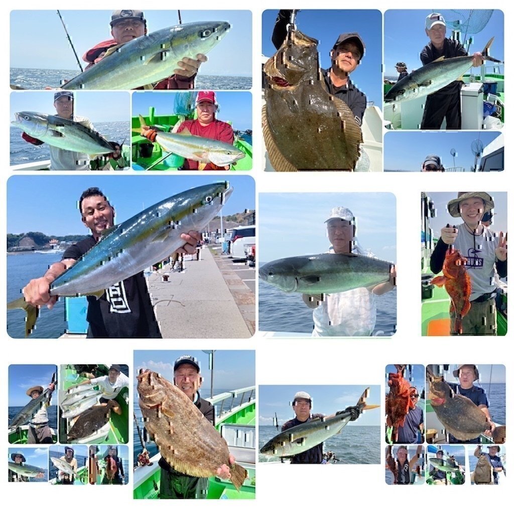 真鯛】好釣、トップ9枚！最大2kg【泳がせ】大ヒラメ4.5kg！ワラサ4kg