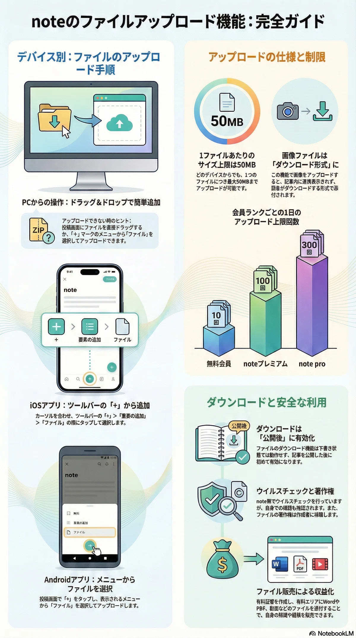 Noteでファイルが送れる！？アラ還おじさんが驚いた「ファイル 
