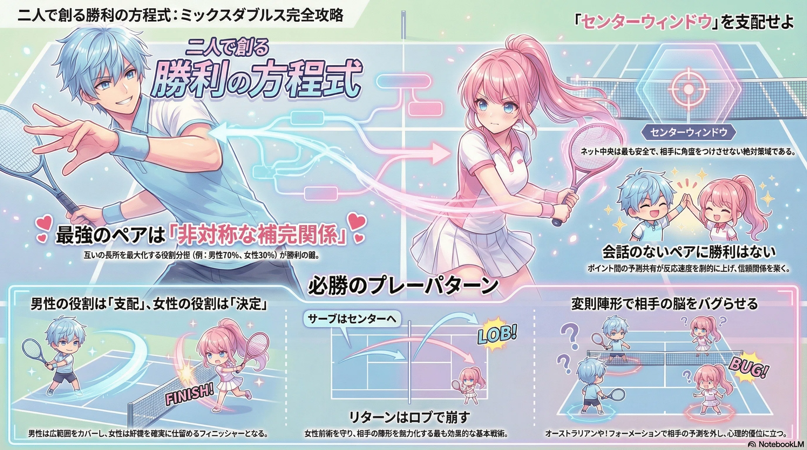 完全保存版】ミックスダブルス『勝利の方程式』。夫婦・カップルが喧嘩