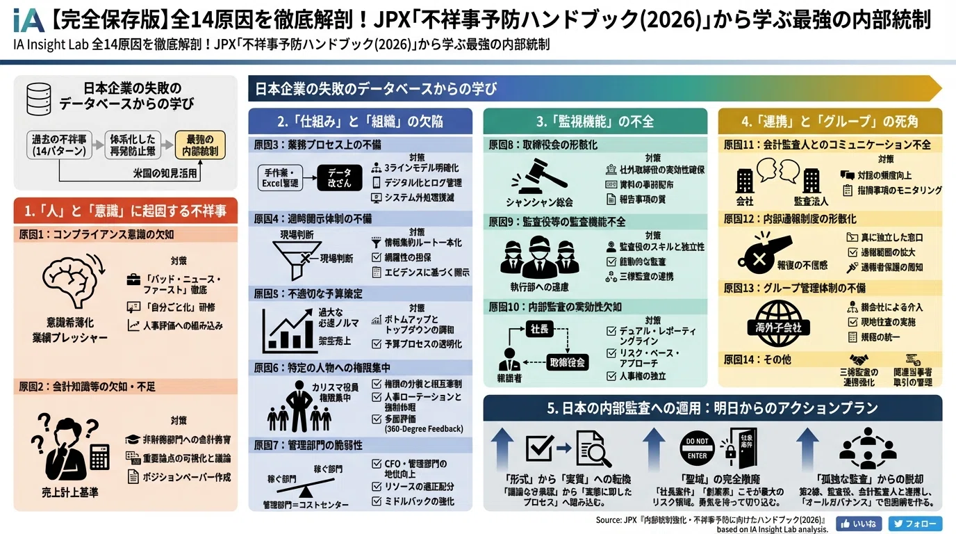 完全保存版】全14原因を徹底解剖！JPX「不祥事予防ハンドブック(2026