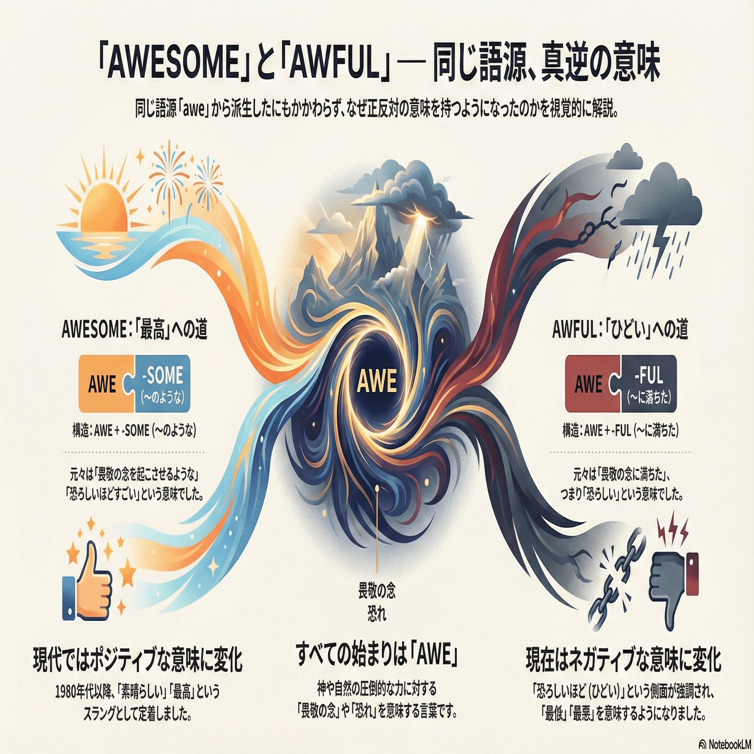 Awesome（最高）」と「Awful（最悪）」の語源は同じ!？アメリカの不思議なシェイクの話｜チェルシー｜英語とKindleと暮らし