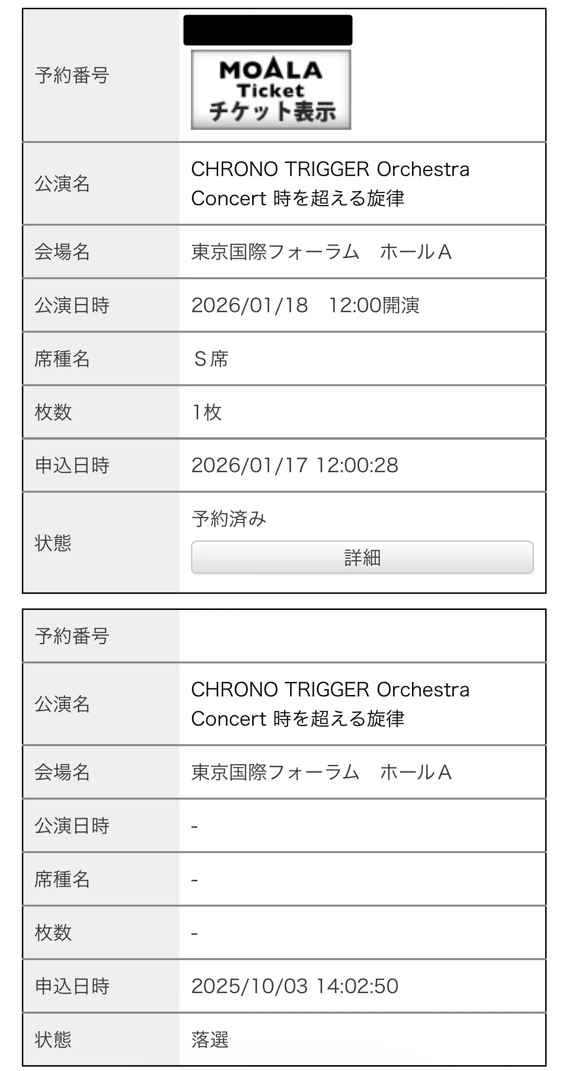 クロノトリガーのオケコンと、知られざるチケット争奪戦についての話