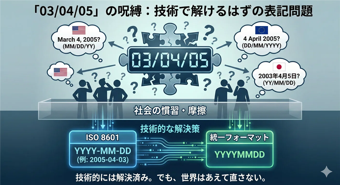 技術的には直せるのに、なぜ世界は直さないのか――日付と単位が教えて