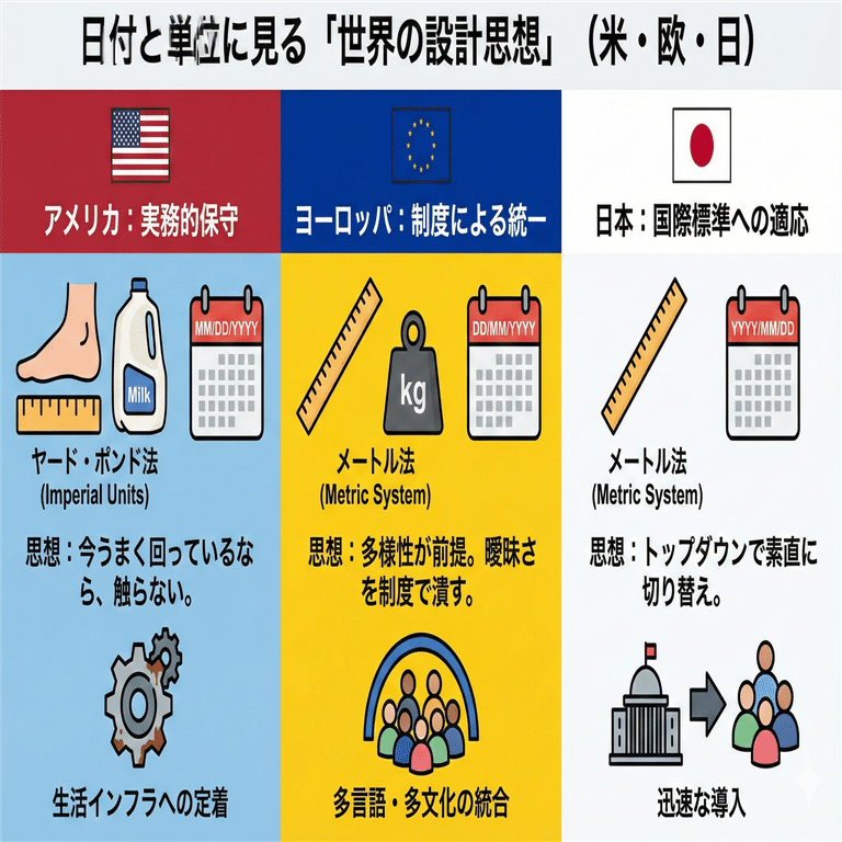 技術的には直せるのに、なぜ世界は直さないのか――日付と単位が教えてくれる社会の設計思想｜ueponx