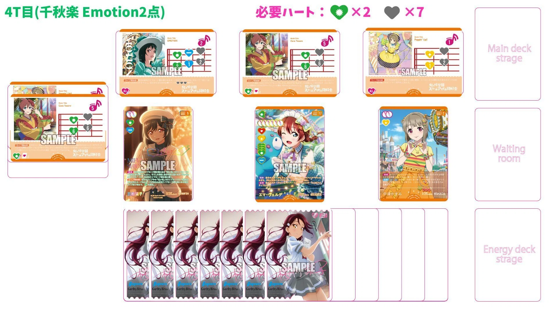 ラブカ　黄緑エマ　デッキ ラブカ】欲張りトリーヴァ(青黄緑)エマデッキ解説｜Ozzz3333（おず）
