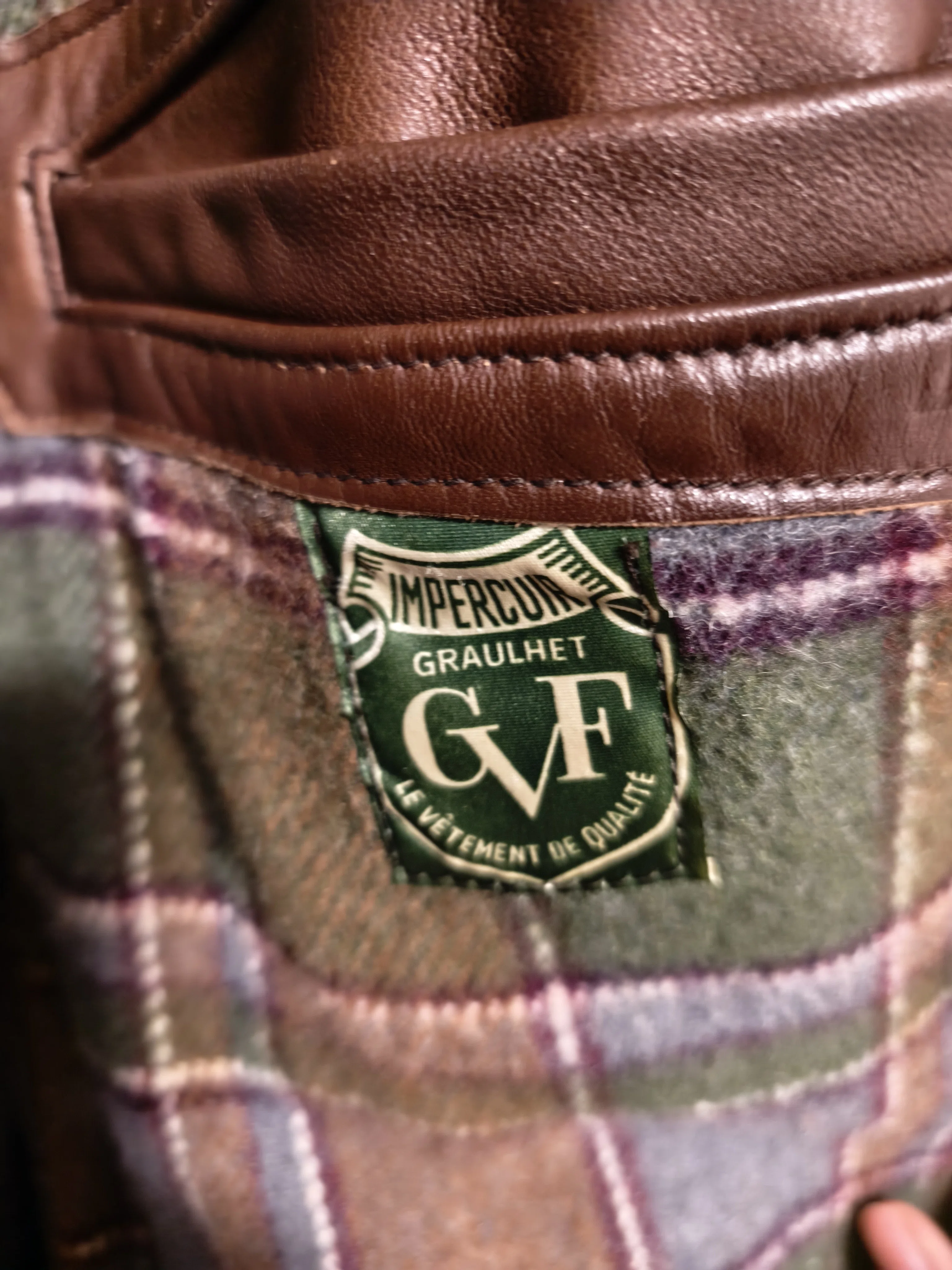 古着 茶コルビジェジャケット GVF製｜世界の革ジャン集