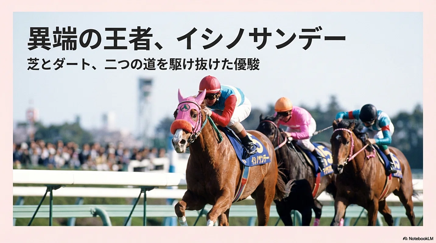 イシノサンデー ― 芝×ダートの変則二刀流馬 ―｜ハサミおじさん