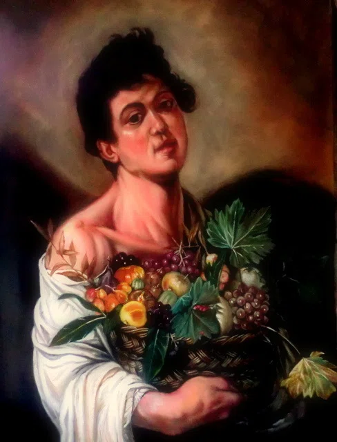 抽象画 カラヴァッジオ　模写 都志良三模写大全 （9）カラバッジョ Caravaggio (1571- 1610）Italy