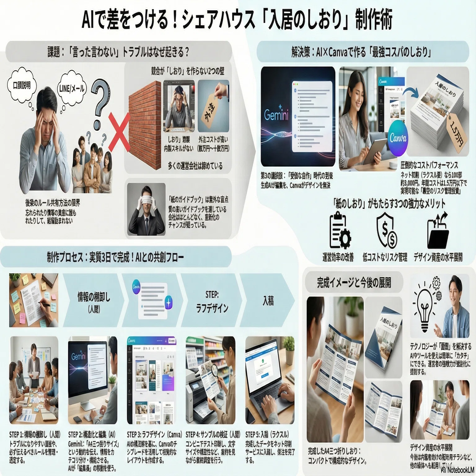 入居のしおり」を