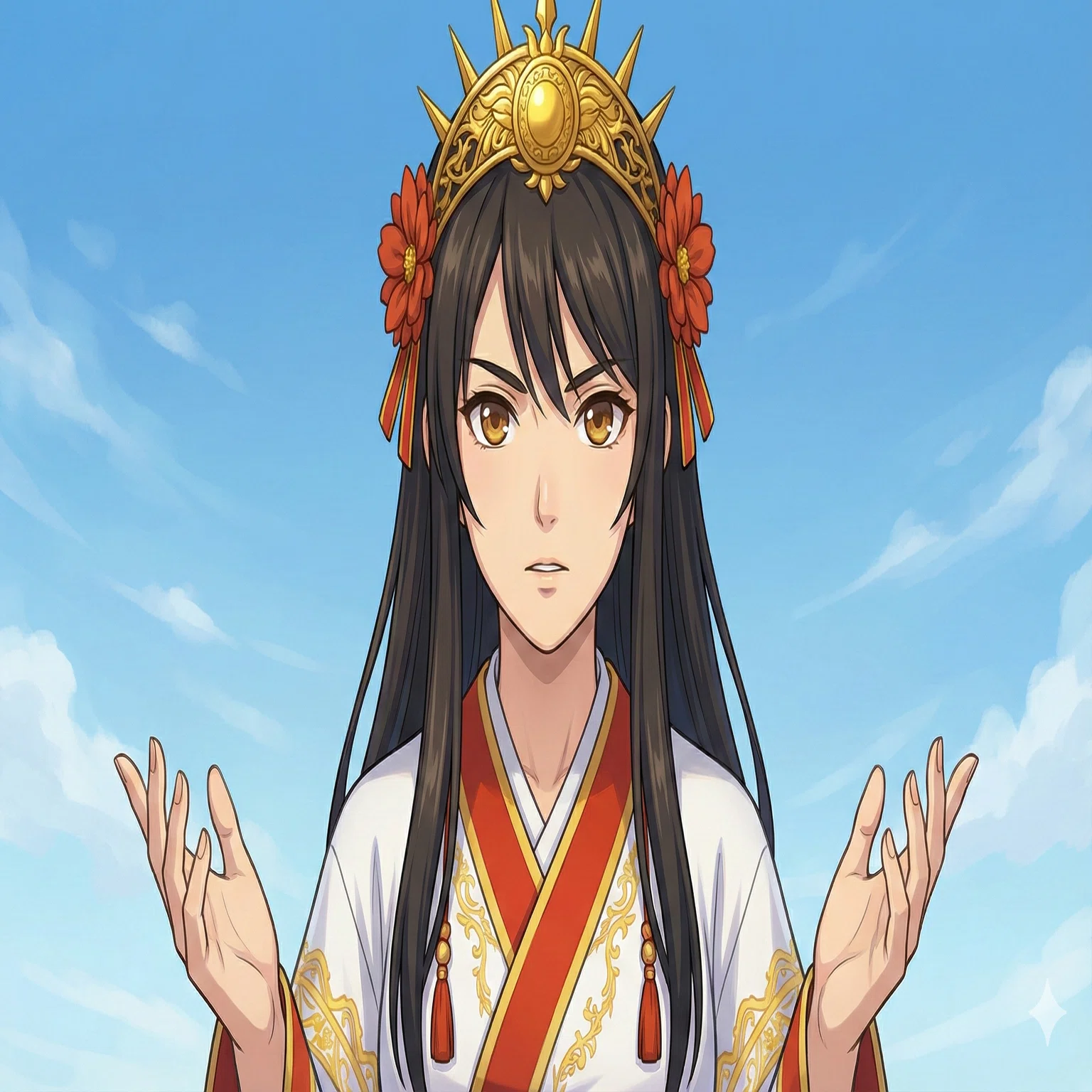 AIイラスト日本神話｜16．国譲りを迫るタケミカヅチの到来｜ほぼ63世