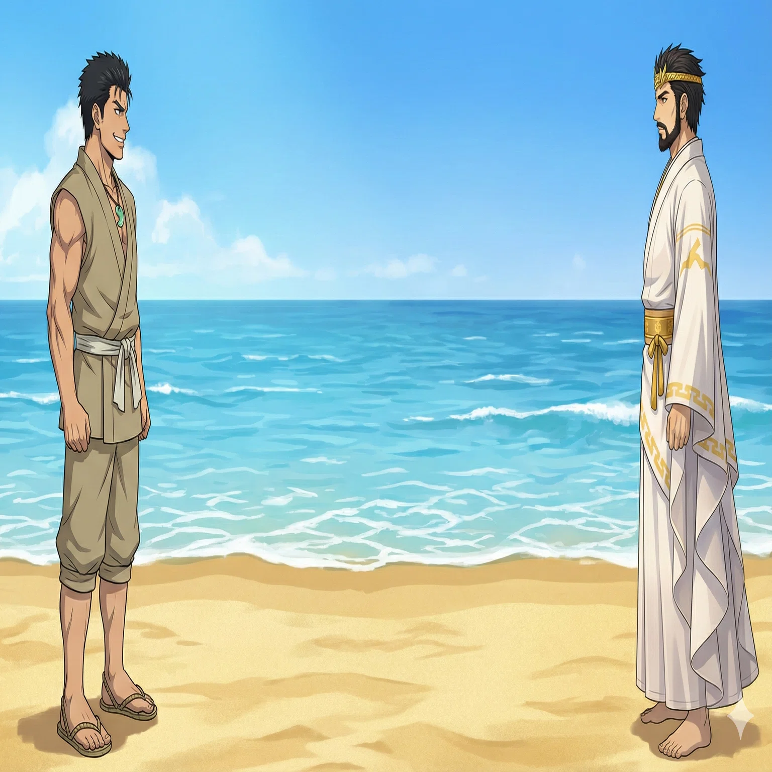 AI Illustrations of Japanese Mythology | 17. The Battle Between