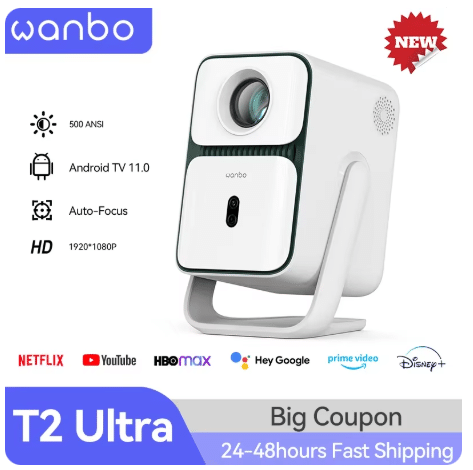 Wanbo Cube 1 プロジェクターAndroid TV 11.0搭載 Wanbo Cube 1: Portable Android TV 11 Projector with 360° Gimbal