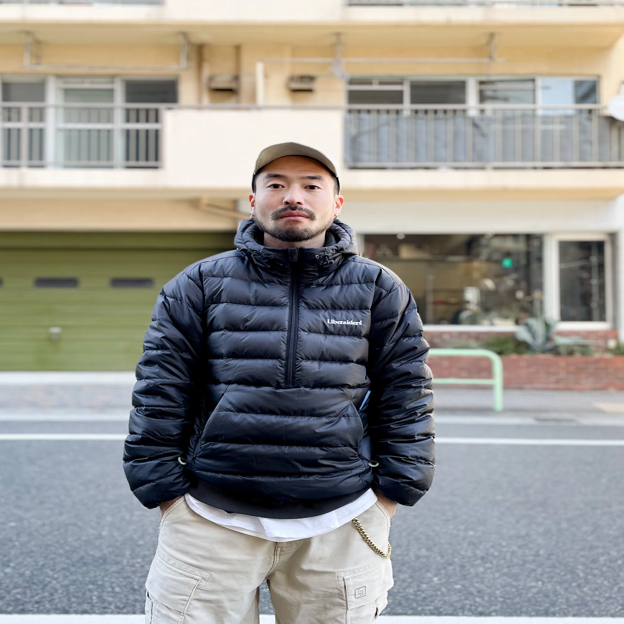 Liberaiders®︎ - DOWN HALF ZIP HOODIE｜Tieup