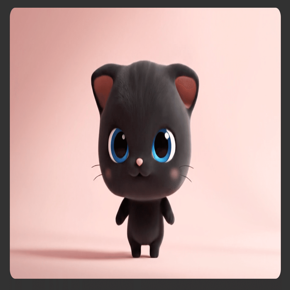 1Day1♡Record】黒猫キャラの動画生成｜64日目｜森まり｜会社員＆副業