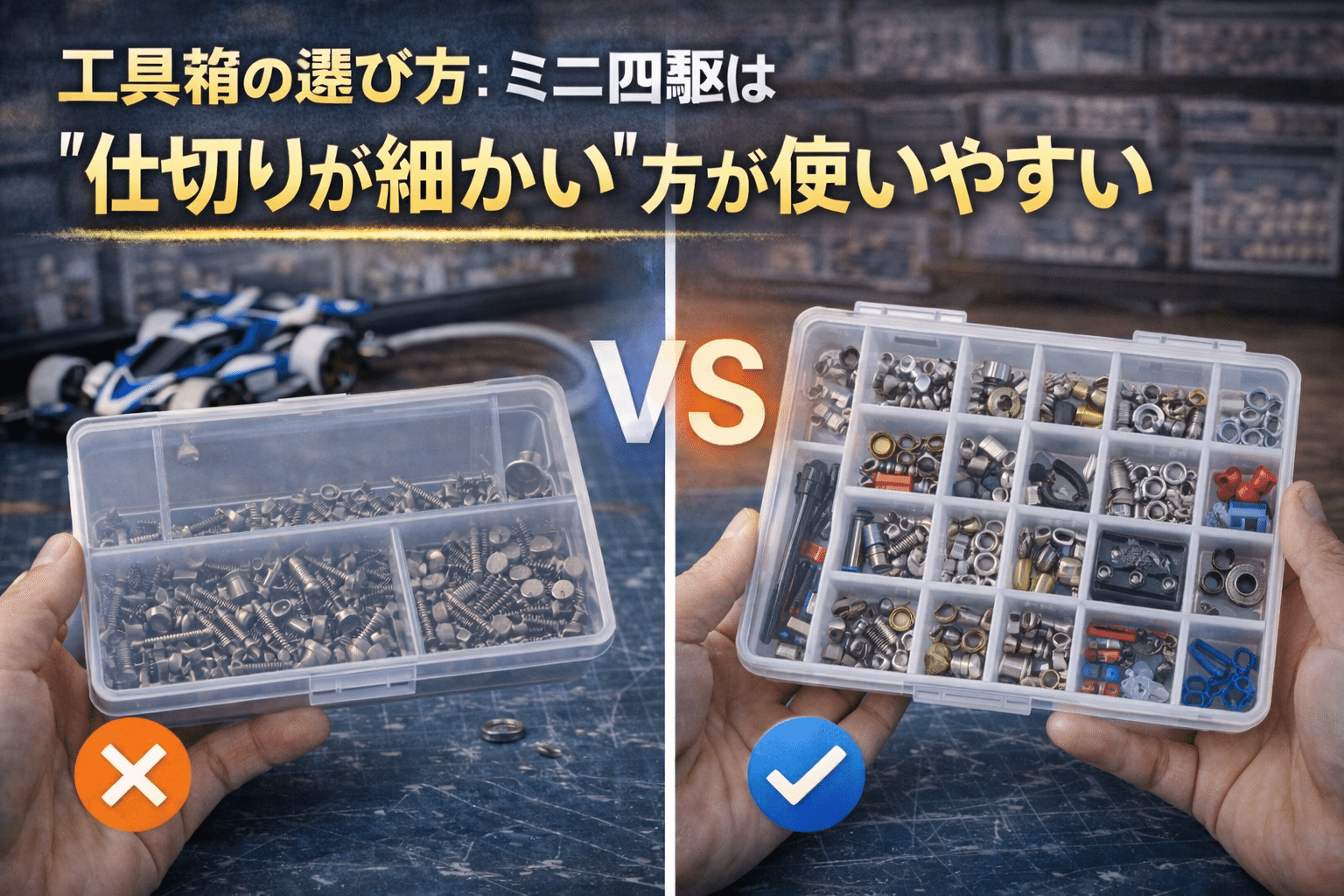 ミニ四駆のおすすめ工具紹介！最初の1セットで失敗しない選び方｜爆走