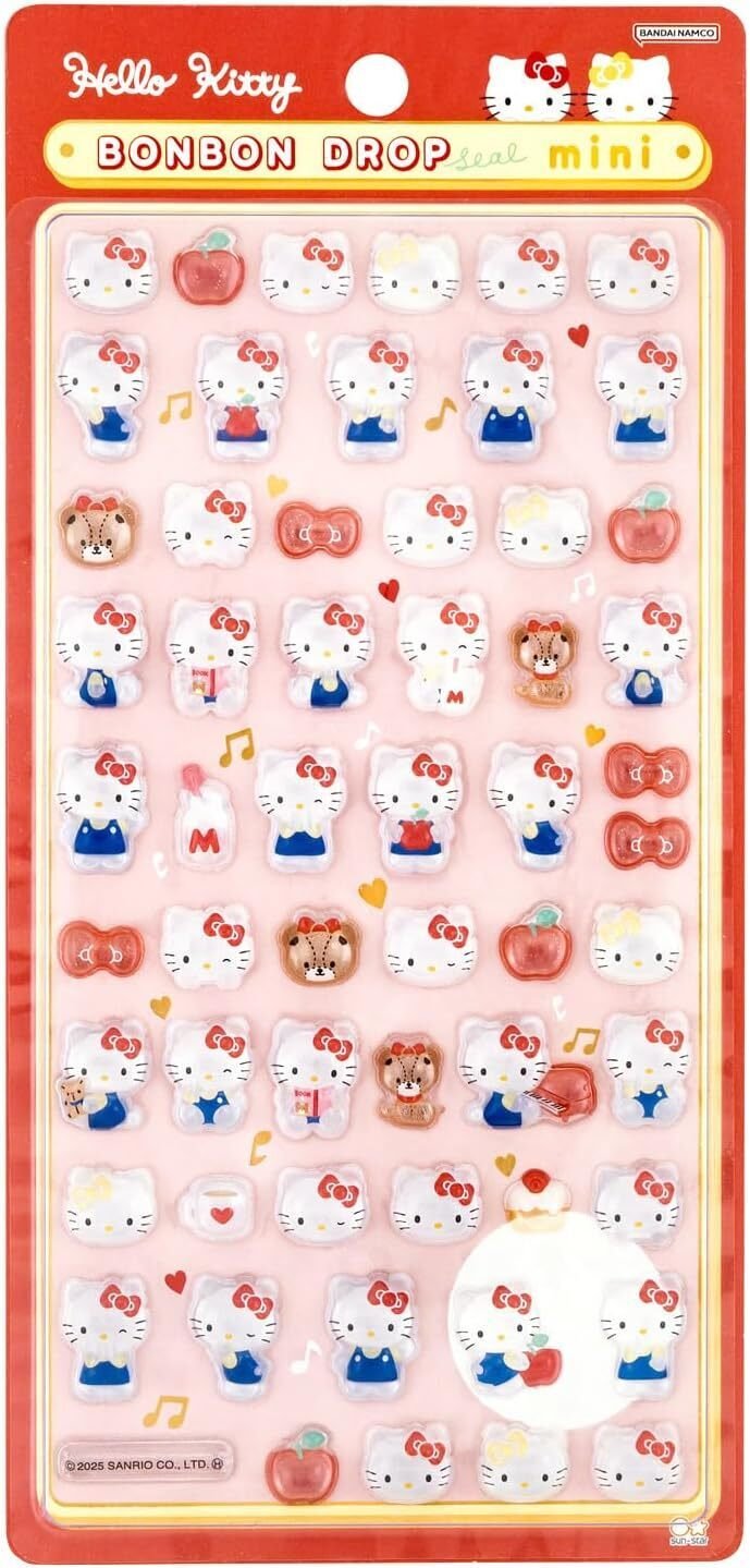2026年新作】キティ ボンボンドロップシール mini S8815062のレトロ
