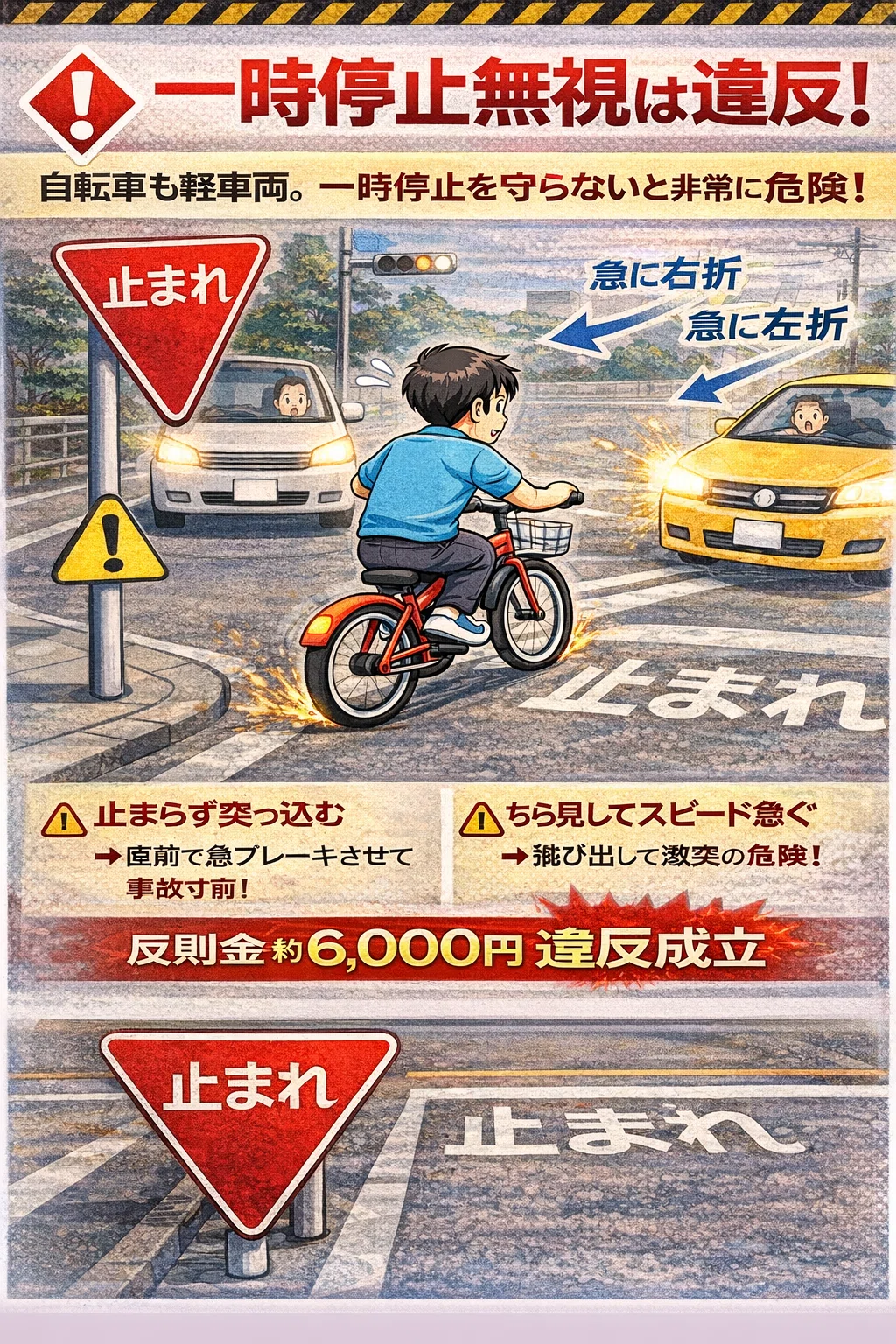 【2026年4月開始】知らないと損する自転車の新ルール|反則金・違反一覧・実例つき|公男 宮崎