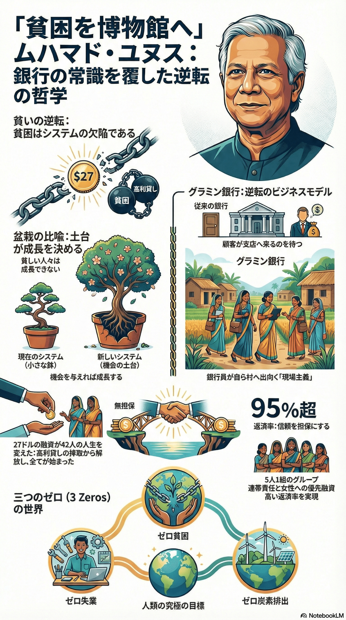 27ドル 、42人の女性、1つの問い：ムハマド・ユヌスが逆転させた銀行の常識」（起業家のフィロソフィー#33：ムハマド・ユヌス）｜久米村隼人＠DATAFLUCT代表