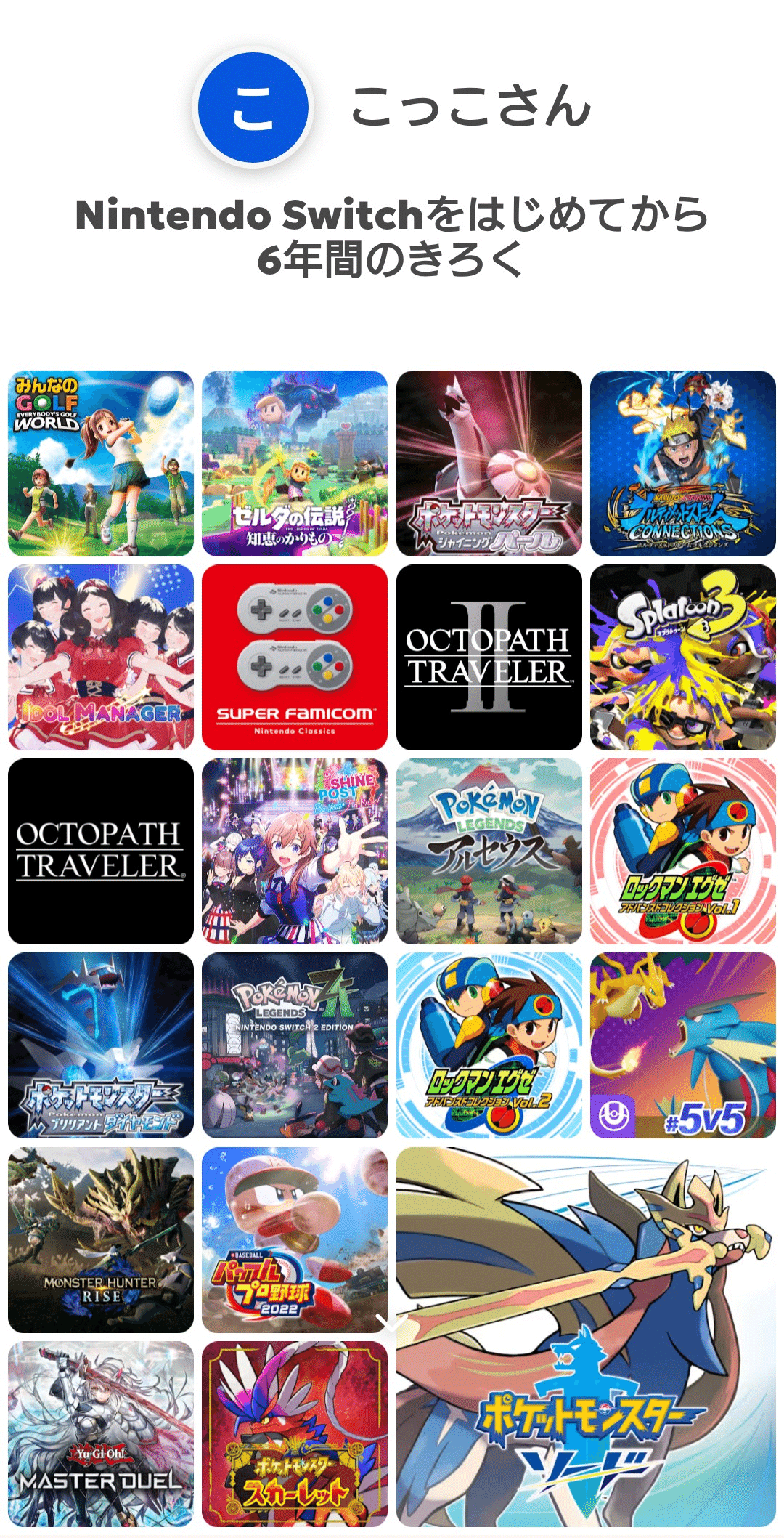 Nintendo Switch 2025年の振り返りがきた｜にわとり