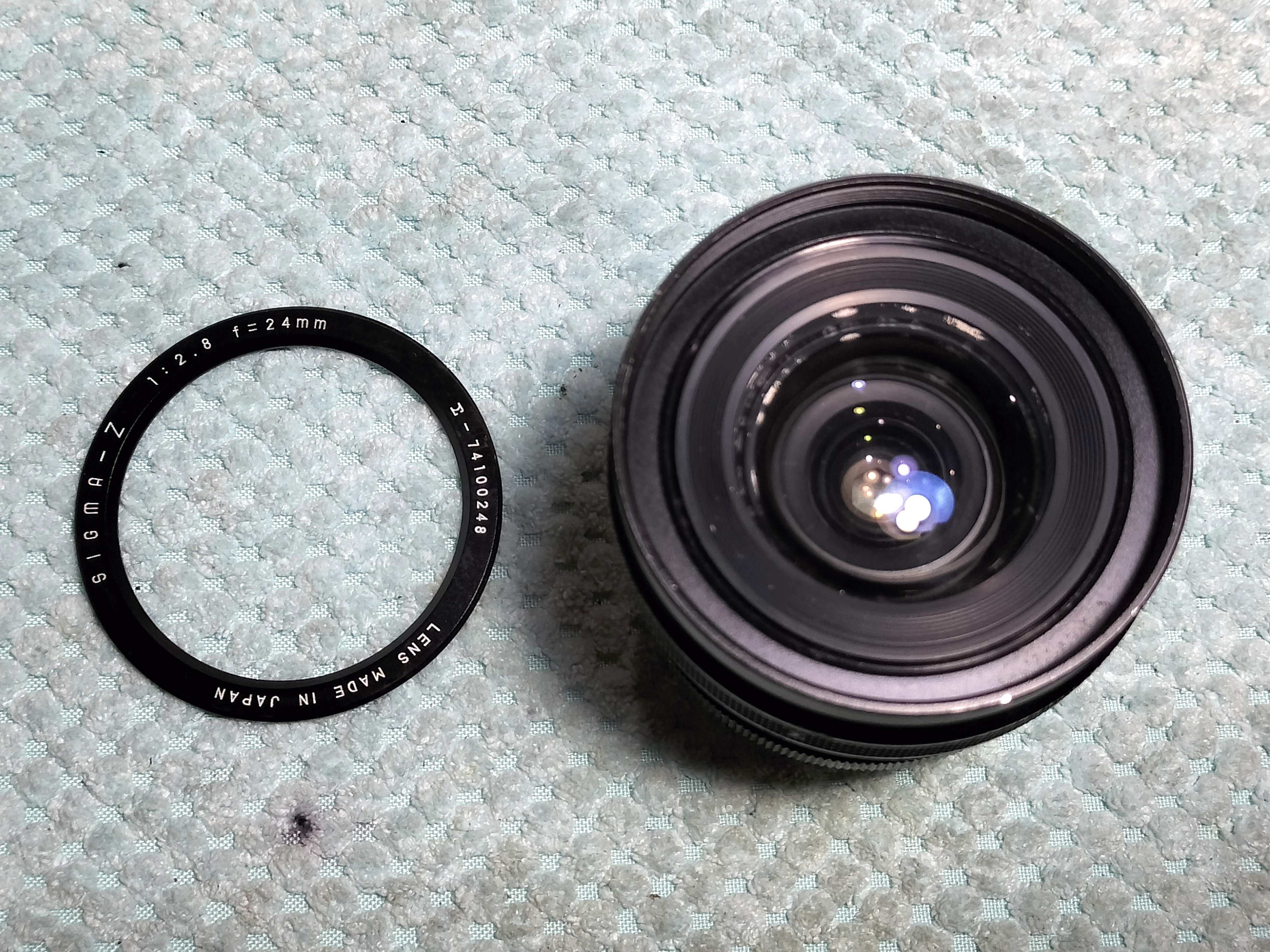 SIGMA-Z 24mm F/2.8の分解｜フィルムカメラ修理のアクアカメラ